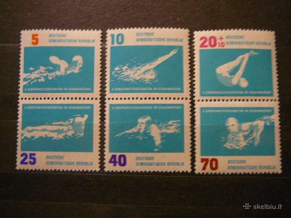 Sportas Plaukimas Vokietija Dem. 1962 vdm907/2s