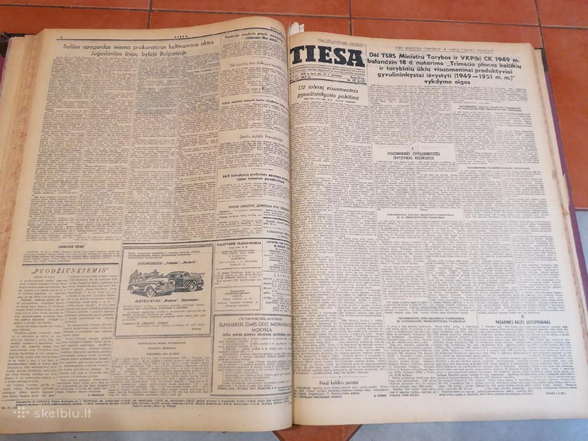Laikrastis Tiesa 1950 m