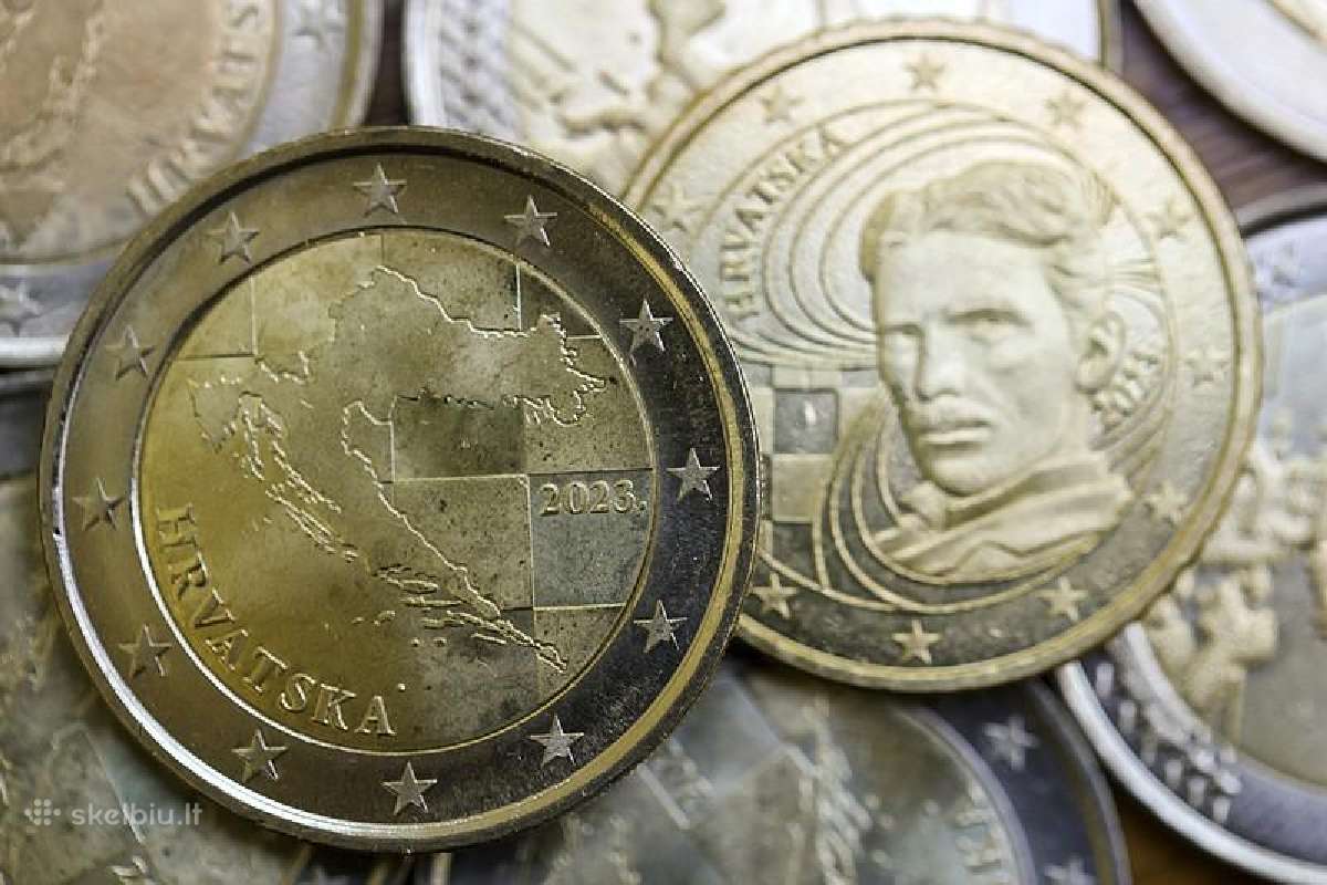 Kroatijos 2023 metu euro monetu rinkinys - nuotraukos Nr. 3