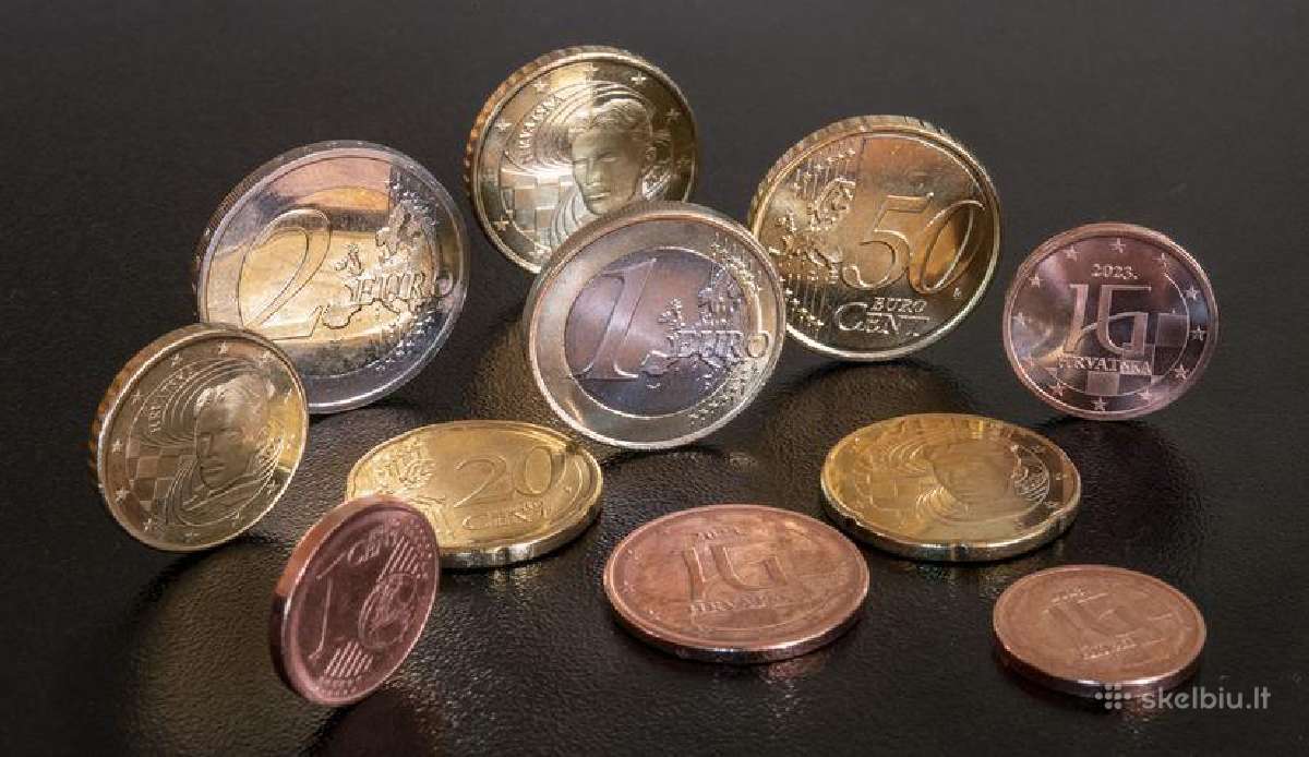 Kroatijos 2023 metu euro monetu rinkinys - nuotraukos Nr. 6