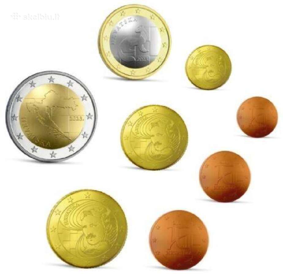 Kroatijos 2023 metu euro monetu rinkinys - nuotraukos Nr. 8