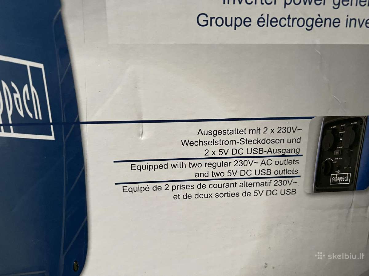 Inverterinis generatorius Sg2500i, Scheppach - nuotraukos Nr. 5