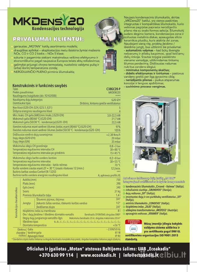 Motan Mkdens 20 kw dujinis katilas - nuotraukos Nr. 4