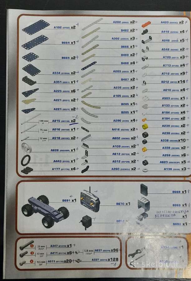 Meccano 8700 konstruktorius su Rc džipu - nuotraukos Nr. 4
