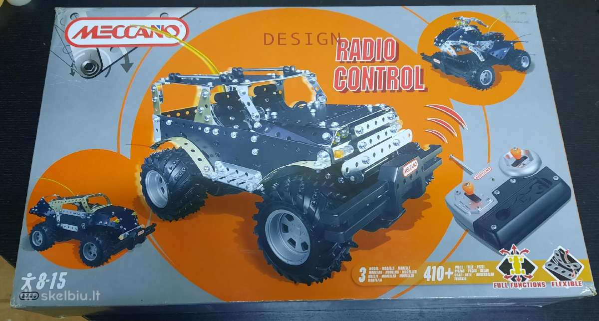 Meccano 8700 konstruktorius su Rc džipu - nuotraukos Nr. 6