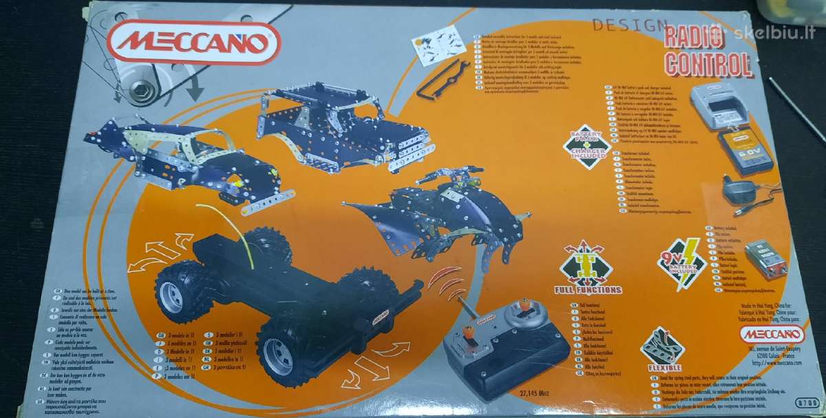 Meccano 8700 konstruktorius su Rc džipu - nuotraukos Nr. 7