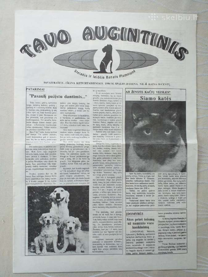 Tavo augintinis (1994 m. nr. 1 - 6) - nuotraukos Nr. 4