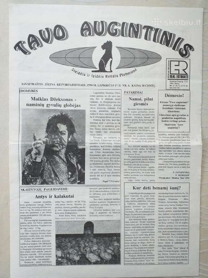 Tavo augintinis (1994 m. nr. 1 - 6) - nuotraukos Nr. 6