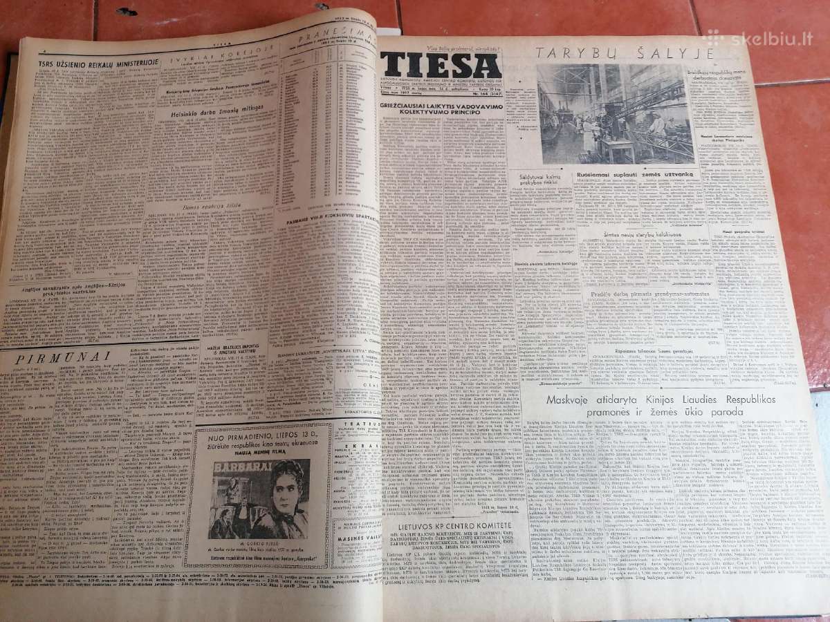 Laikrastis Tiesa 1953 m antras pusmetis. - nuotraukos Nr. 2