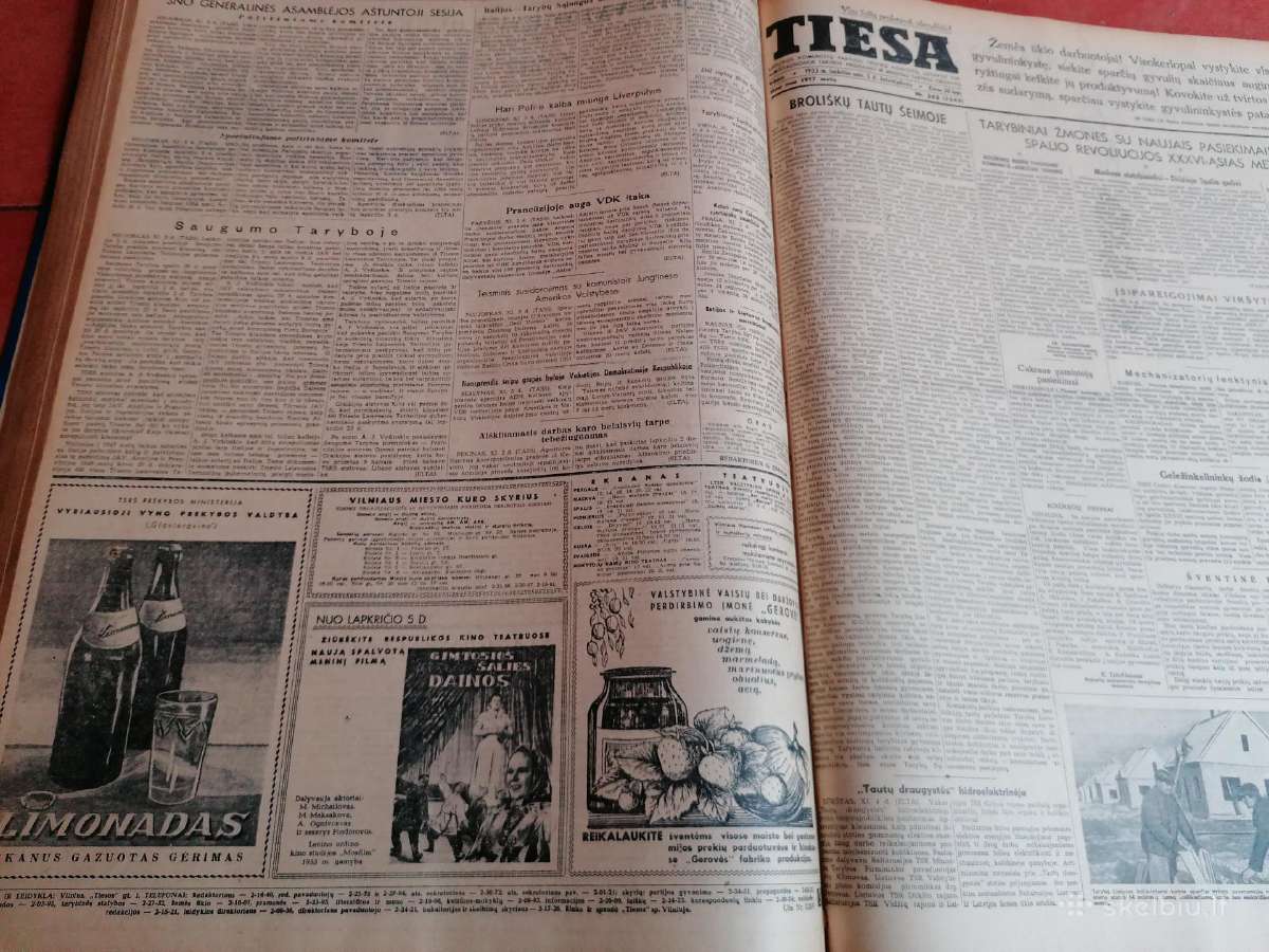 Laikrastis Tiesa 1953 m antras pusmetis. - nuotraukos Nr. 3