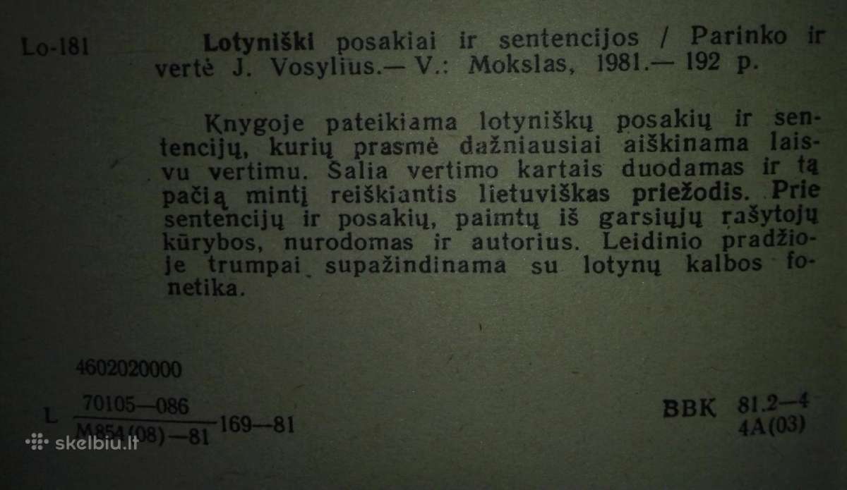 Lotyniški Posakiai Ir Sentencijos - nuotraukos Nr. 2