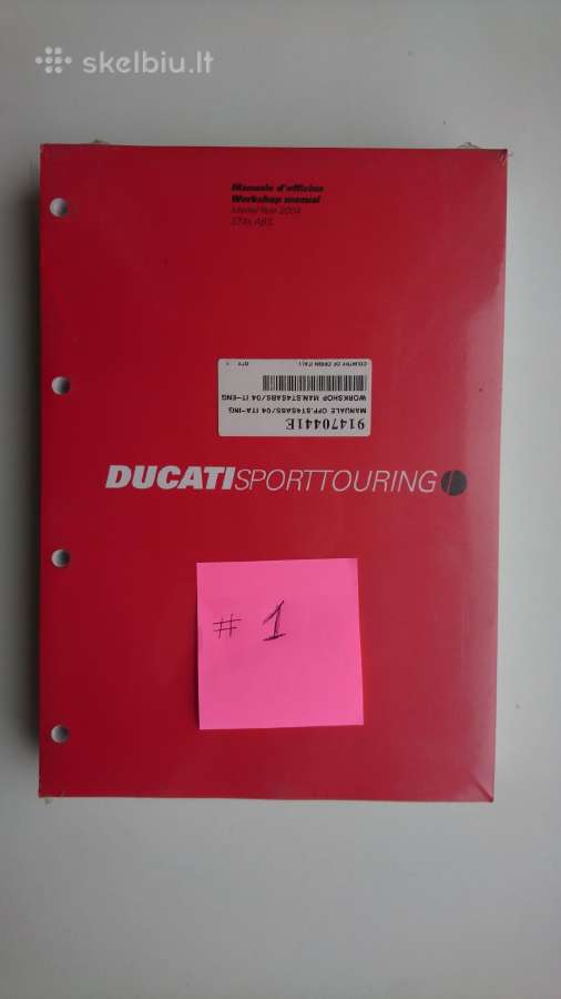 Ducati literatūra, workshop manual - nuotraukos Nr. 2