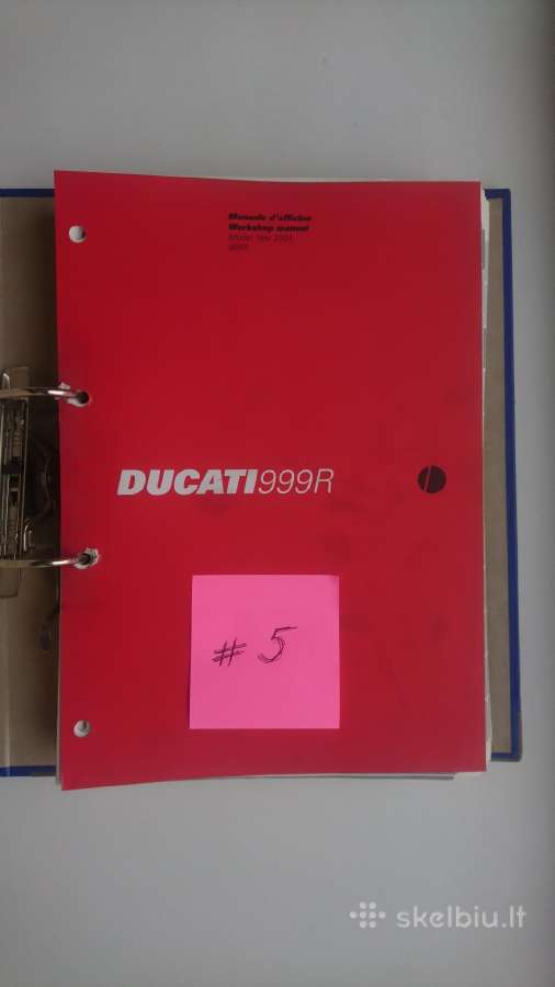 Ducati literatūra, workshop manual - nuotraukos Nr. 10