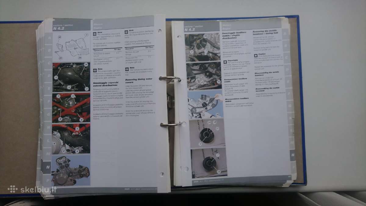 Ducati literatūra, workshop manual - nuotraukos Nr. 12