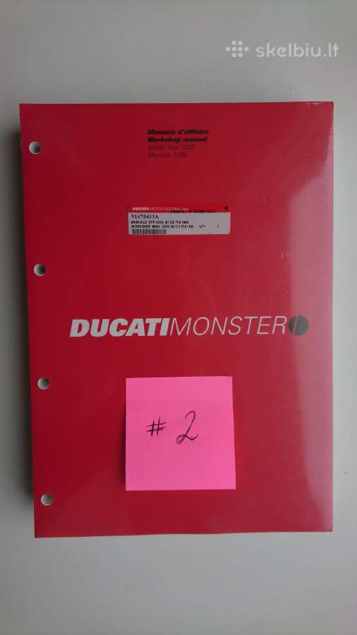 Ducati literatūra, workshop manual - nuotraukos Nr. 4