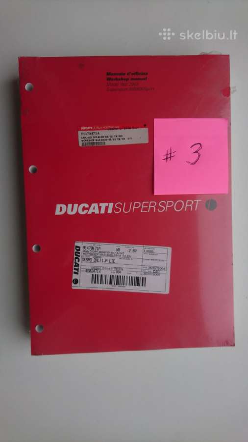 Ducati literatūra, workshop manual - nuotraukos Nr. 6
