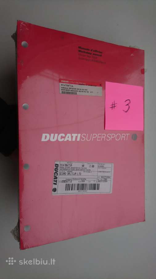 Ducati literatūra, workshop manual - nuotraukos Nr. 7