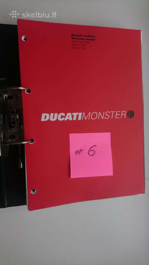 Ducati literatūra, workshop manual - nuotraukos Nr. 13