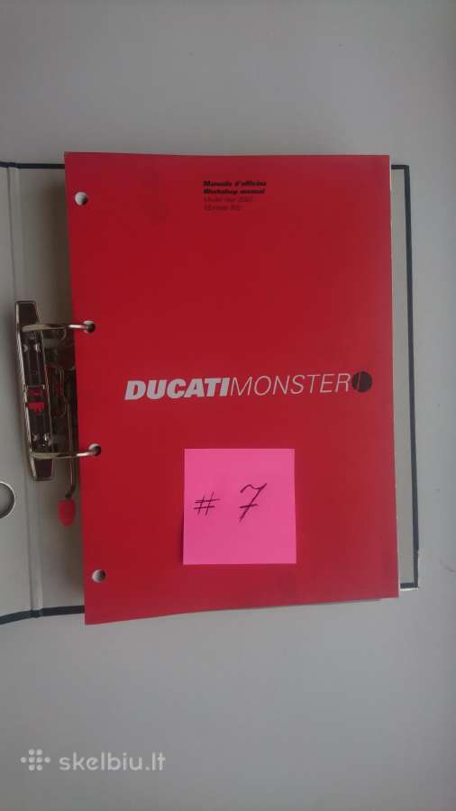 Ducati literatūra, workshop manual - nuotraukos Nr. 14