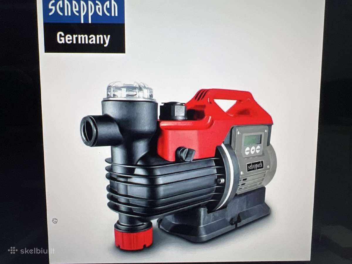 Hidroforas be rezervuaro Scheppach Gp1000jet LCD - nuotraukos Nr. 3