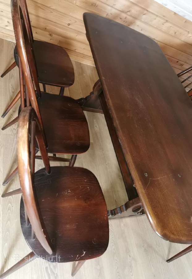 Mid Century valgomojo komplektas - nuotraukos Nr. 4
