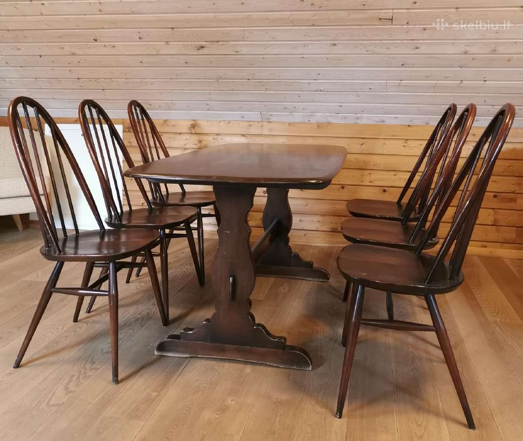 Mid Century valgomojo komplektas - nuotraukos Nr. 3