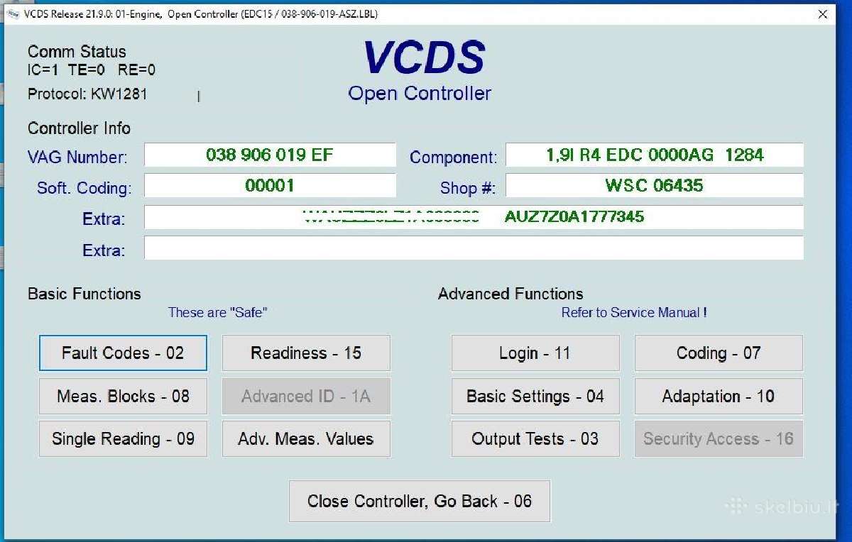 Vag Diagnostika Hex V2 Vcds VW/audi/seat/skoda - nuotraukos Nr. 5