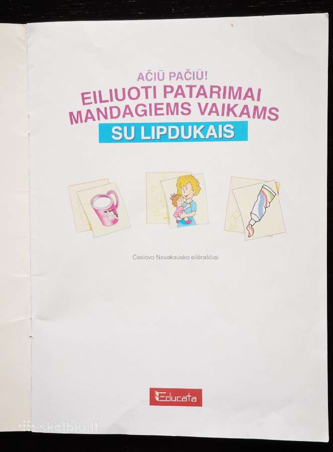 Ačiū pačiū! Eiliuoti patarimai mandagiems vaikams - nuotraukos Nr. 2