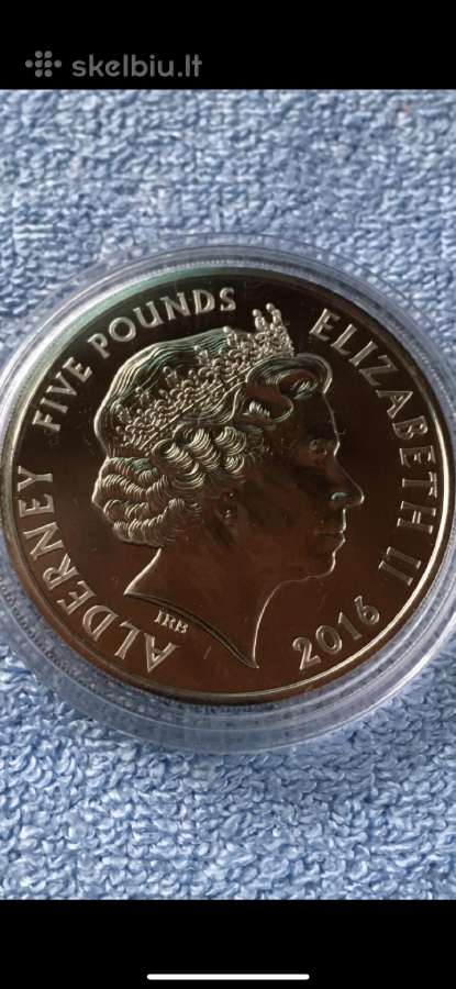 Moneta Alderney 2016m. 5 svarai, cu-ni - nuotraukos Nr. 2