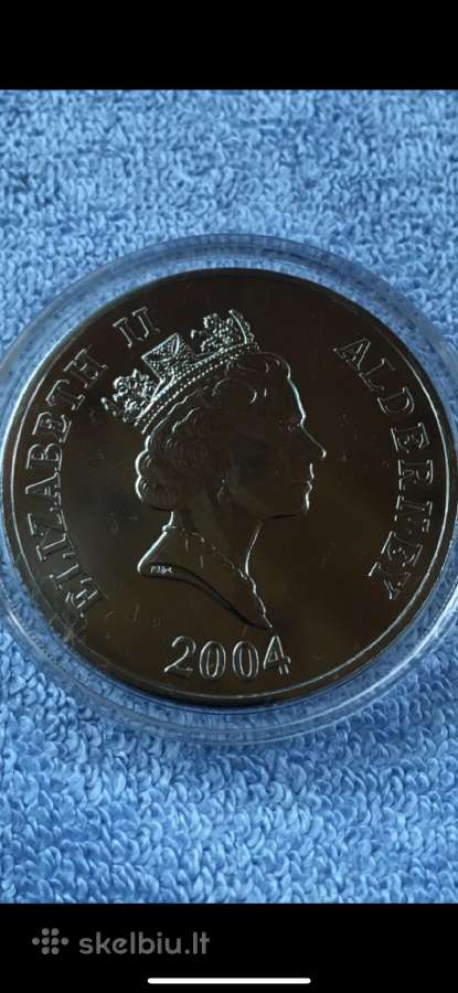 Moneta Alderney 2004m. 5 svarai, cu-ni - nuotraukos Nr. 2