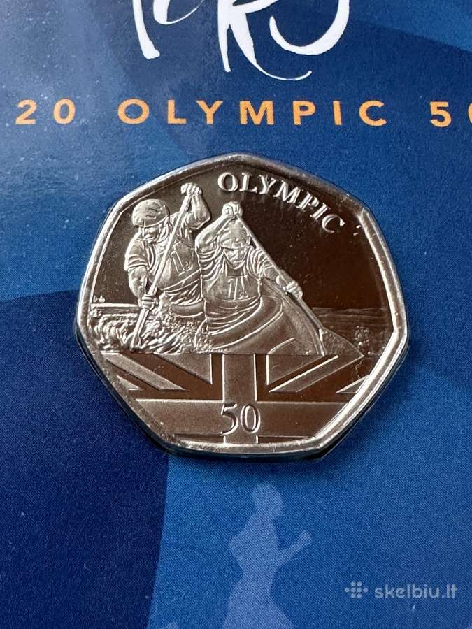 Moneta Gibraltar 2021m. 50 pensu, cu-ni