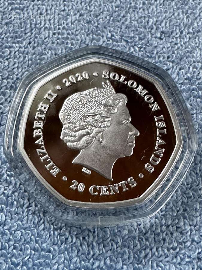 Moneta Solomon isl. 2020m. 20 centu, cu-ni - nuotraukos Nr. 2