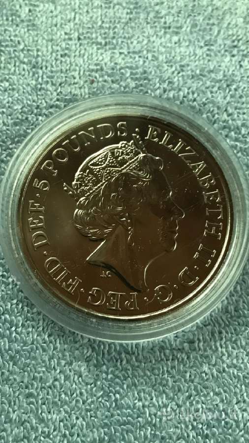 Moneta UK 2021m. 5 svarai. cu-ni - nuotraukos Nr. 2