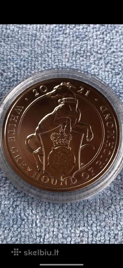 Moneta UK 20021m. 5 svarai. cu-ni