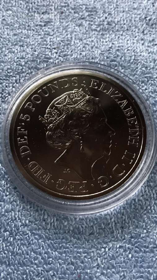 Moneta UK 2022m. 5 svarai. cu-ni - nuotraukos Nr. 2
