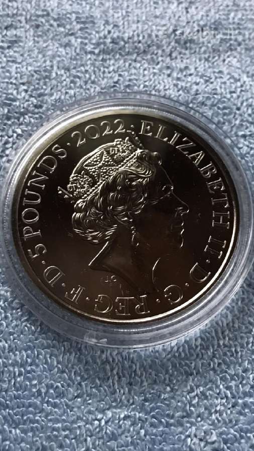 Moneta UK 2022m. 5 svarai. cu-ni - nuotraukos Nr. 2