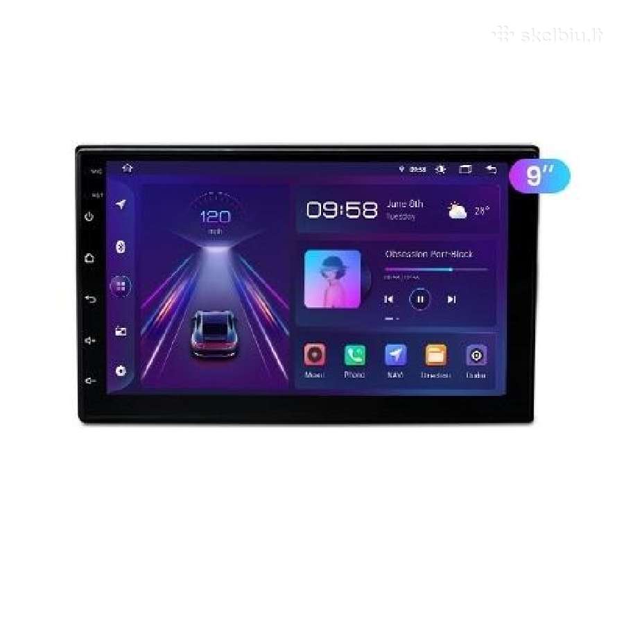 Universali 9 colių 2 din android multimedija