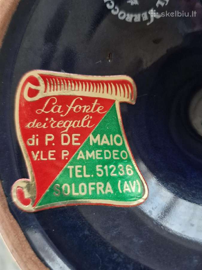 Florencijios stiklo Il Verroccio vaza-saldaininė - nuotraukos Nr. 9