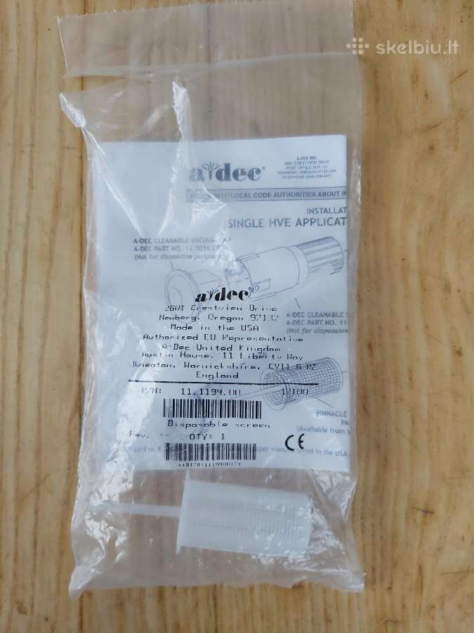 A-dec kėdės originalūs mechaniniai filtrai - nuotraukos Nr. 2