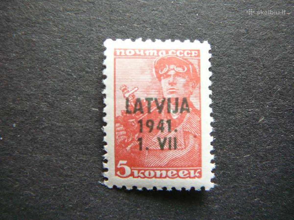 Latvija 1941 Vokietija 5kap. Mnh llt1sm