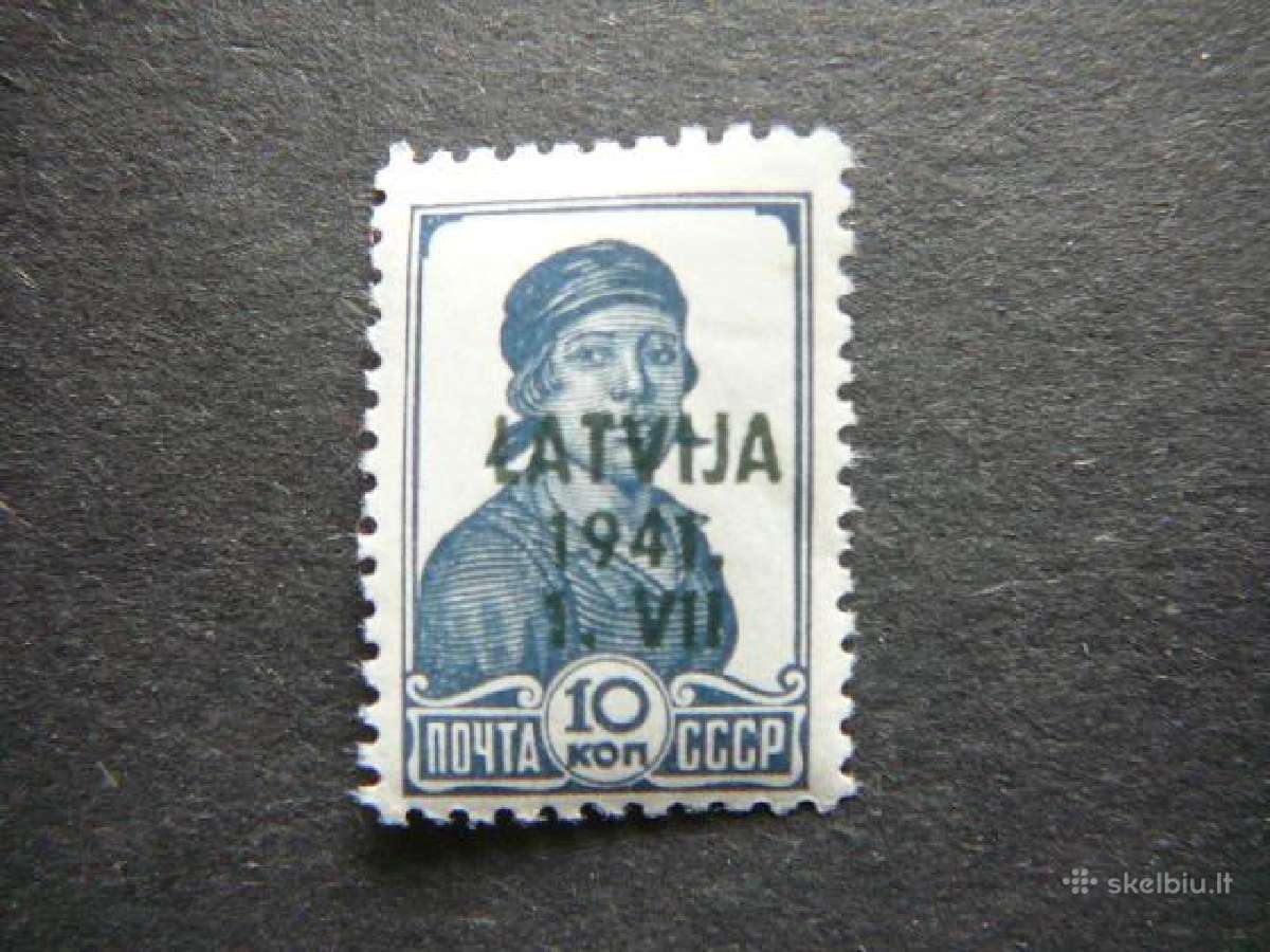 Latvija 1941 Vokietija 10kap. llt2sm