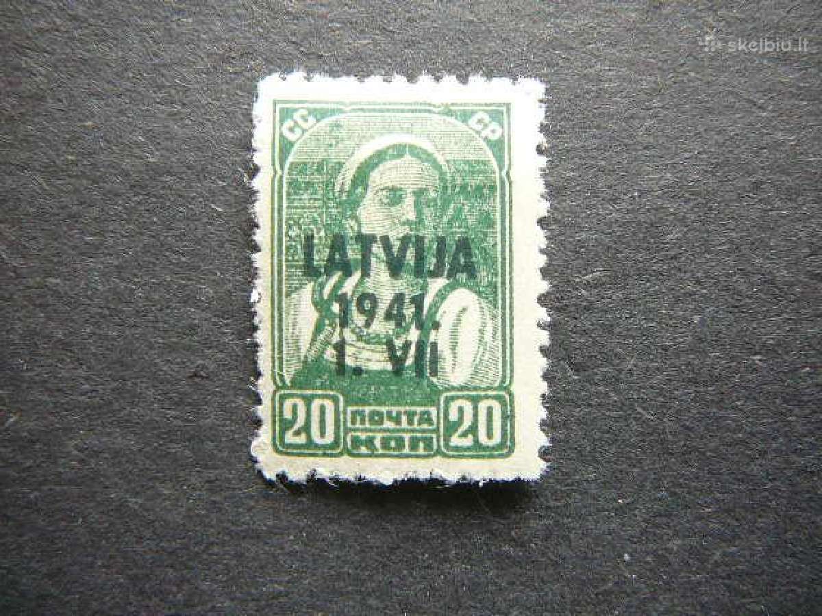 Latvija 1941 Vokietija 20kap. llt4sl