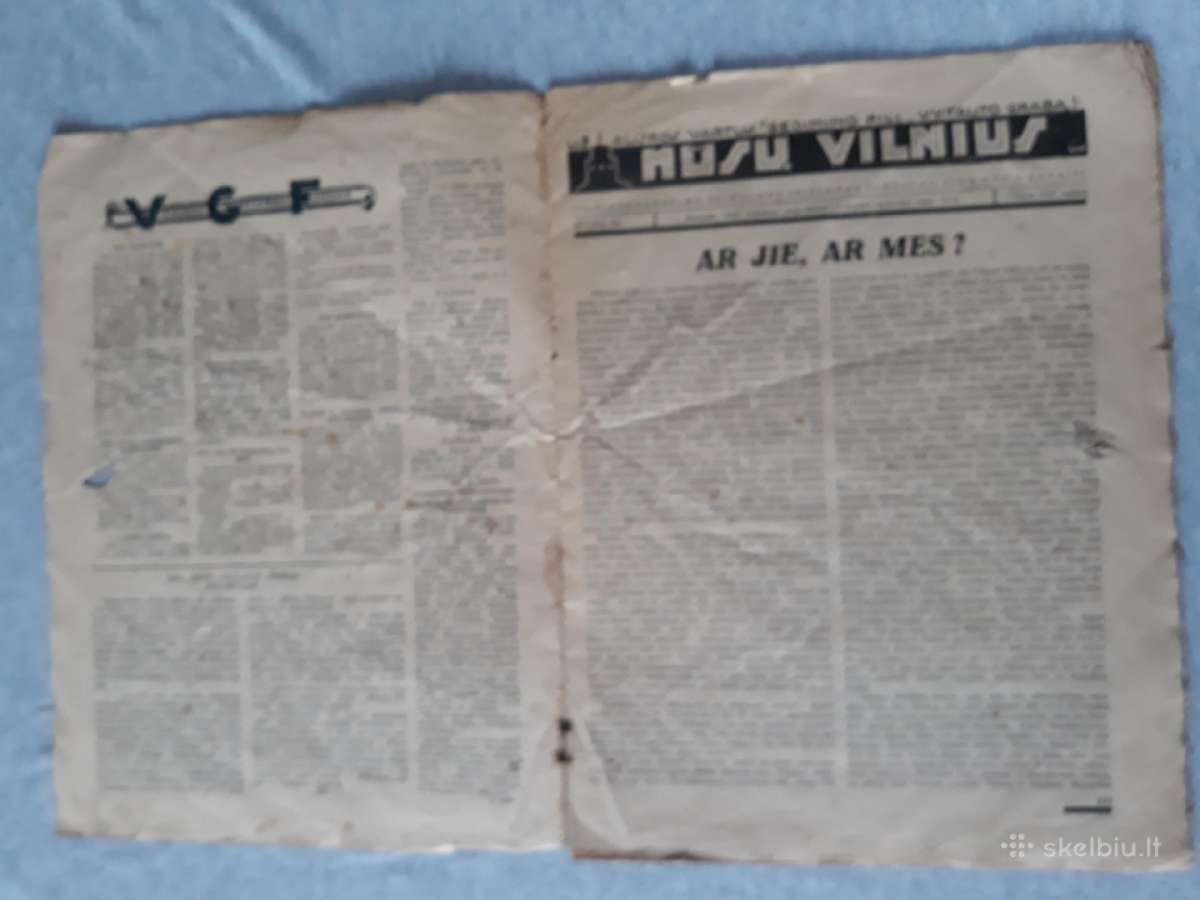 Laikraštis senas 1935 m - nuotraukos Nr. 2
