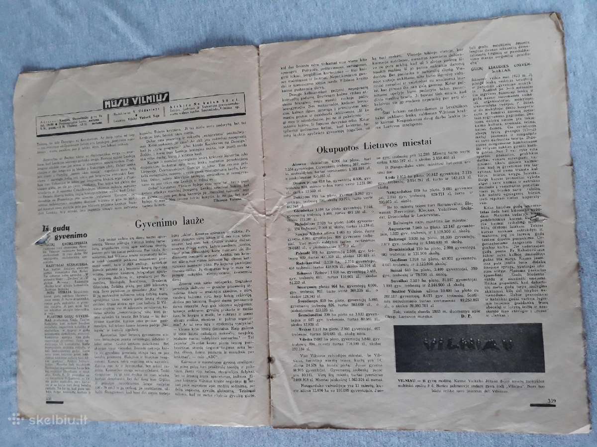 Laikraštis senas 1935 m - nuotraukos Nr. 3