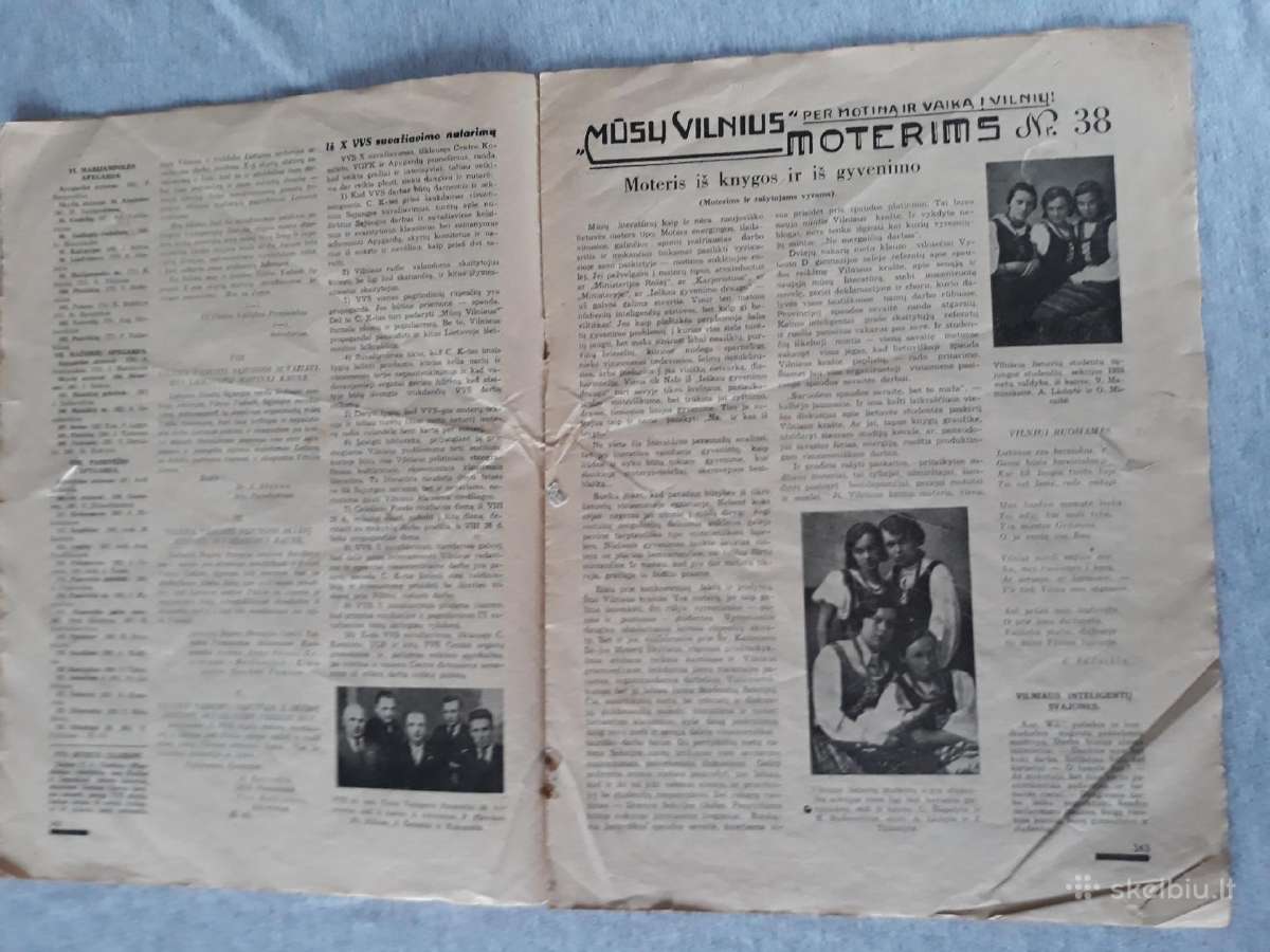 Laikraštis senas 1935 m - nuotraukos Nr. 5