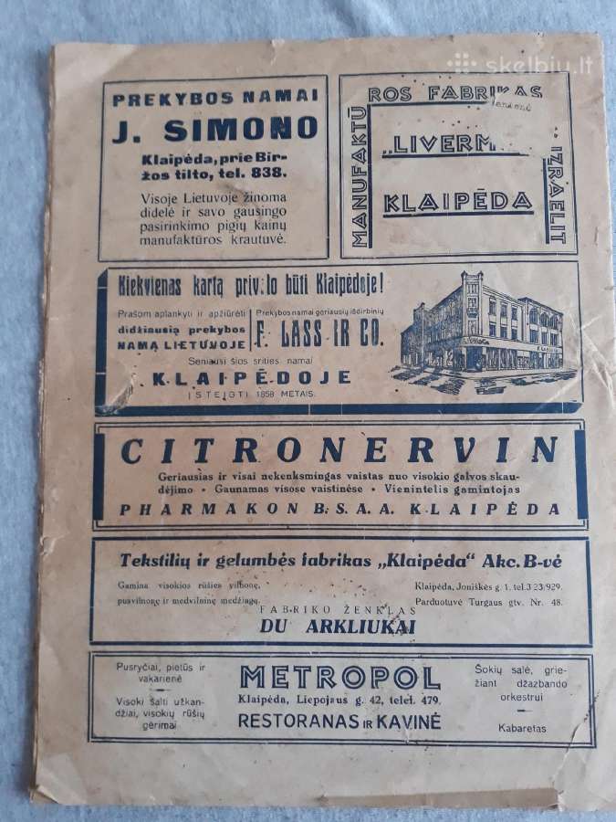 Laikraštis senas 1935 m - nuotraukos Nr. 10