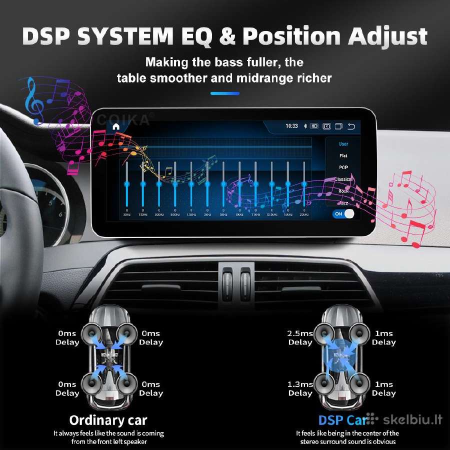 Mercedes W204 W205 X253 W446 2007-2018 android - nuotraukos Nr. 6