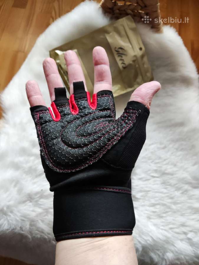 Pirštinės fitnesui, štangai, hanteliams ir pan. - nuotraukos Nr. 4