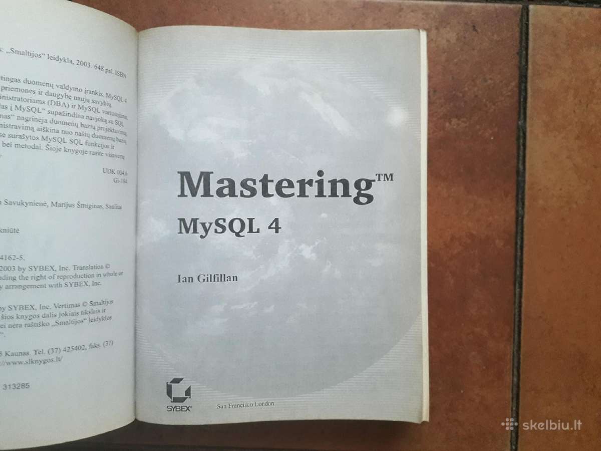 Ian Gilfillan "My S Q L4 vadovas" 2003 m. - nuotraukos Nr. 5