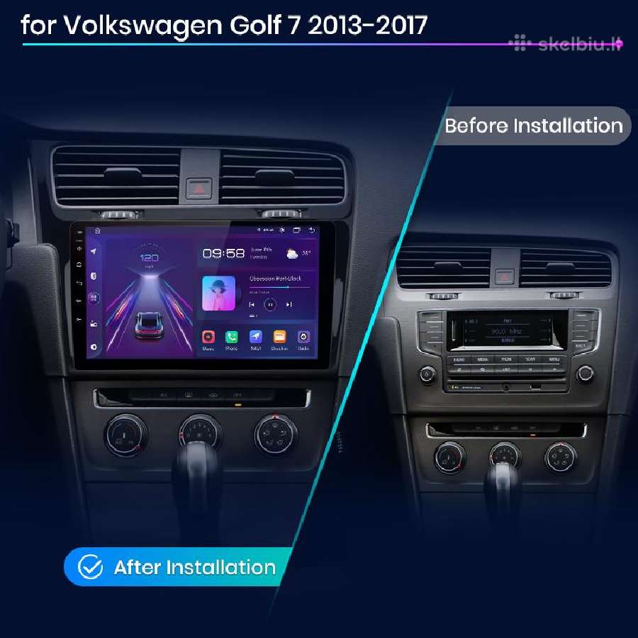 Volkswagen VW Golf 7 android multimedija - nuotraukos Nr. 10